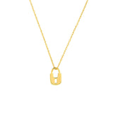 Birmingham Jewelry - 14K Yellow Gold So You Mini Lock Adjustable Necklace - Birmingham Jewelry