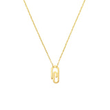 Birmingham Jewelry - 14K Yellow Gold So You Mini Paper Clip Necklace - Birmingham Jewelry