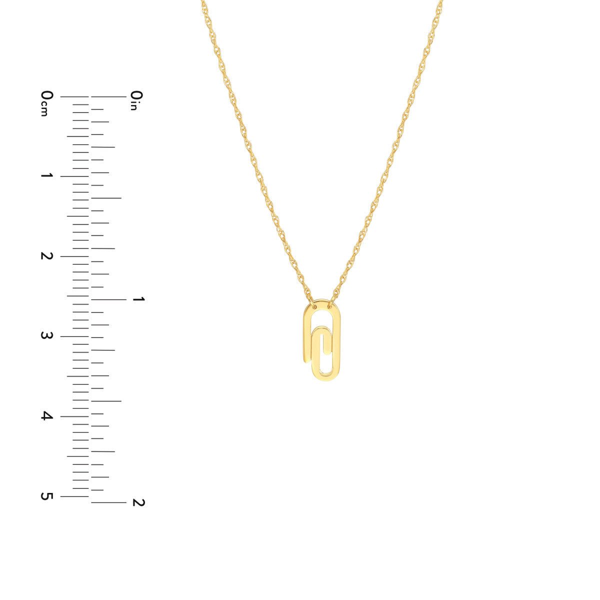 Birmingham Jewelry - 14K Yellow Gold So You Mini Paper Clip Necklace - Birmingham Jewelry