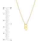 Birmingham Jewelry - 14K Yellow Gold So You Mini Paper Clip Necklace - Birmingham Jewelry