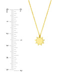 Birmingham Jewelry - 14K Yellow Gold So You Mini Sun Adjustable Necklace - Birmingham Jewelry