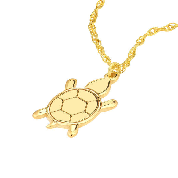 Birmingham Jewelry - 14K Yellow Gold So You Mini Turtle Adjustable Necklace - Birmingham Jewelry