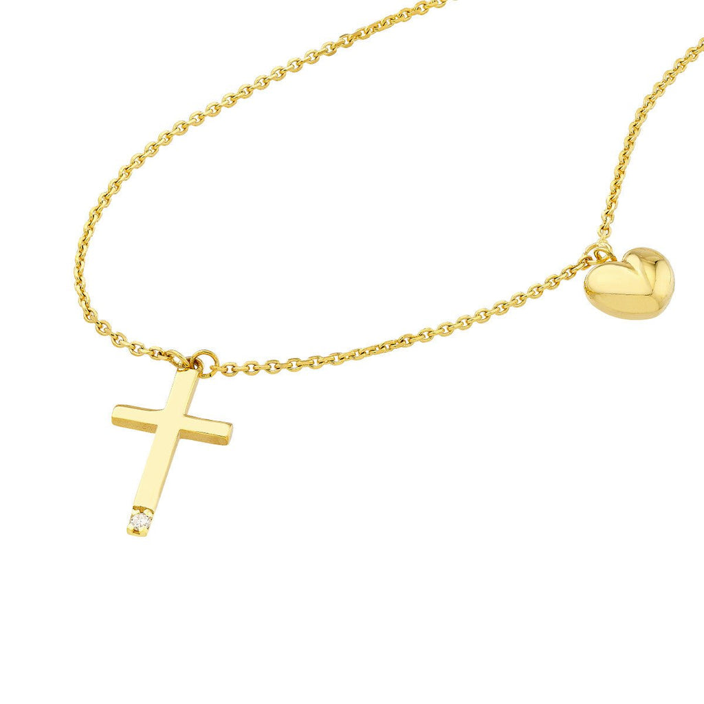 Religious Necklaces， Solitaire Cross Necklace Pendant-