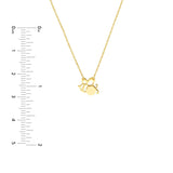 Birmingham Jewelry - 14K Yellow Gold SoYou Mini Bee Adjustable Necklace - Birmingham Jewelry