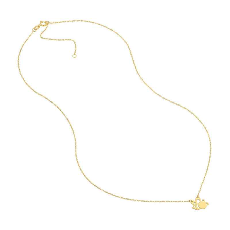 Birmingham Jewelry - 14K Yellow Gold SoYou Mini Bee Adjustable Necklace - Birmingham Jewelry