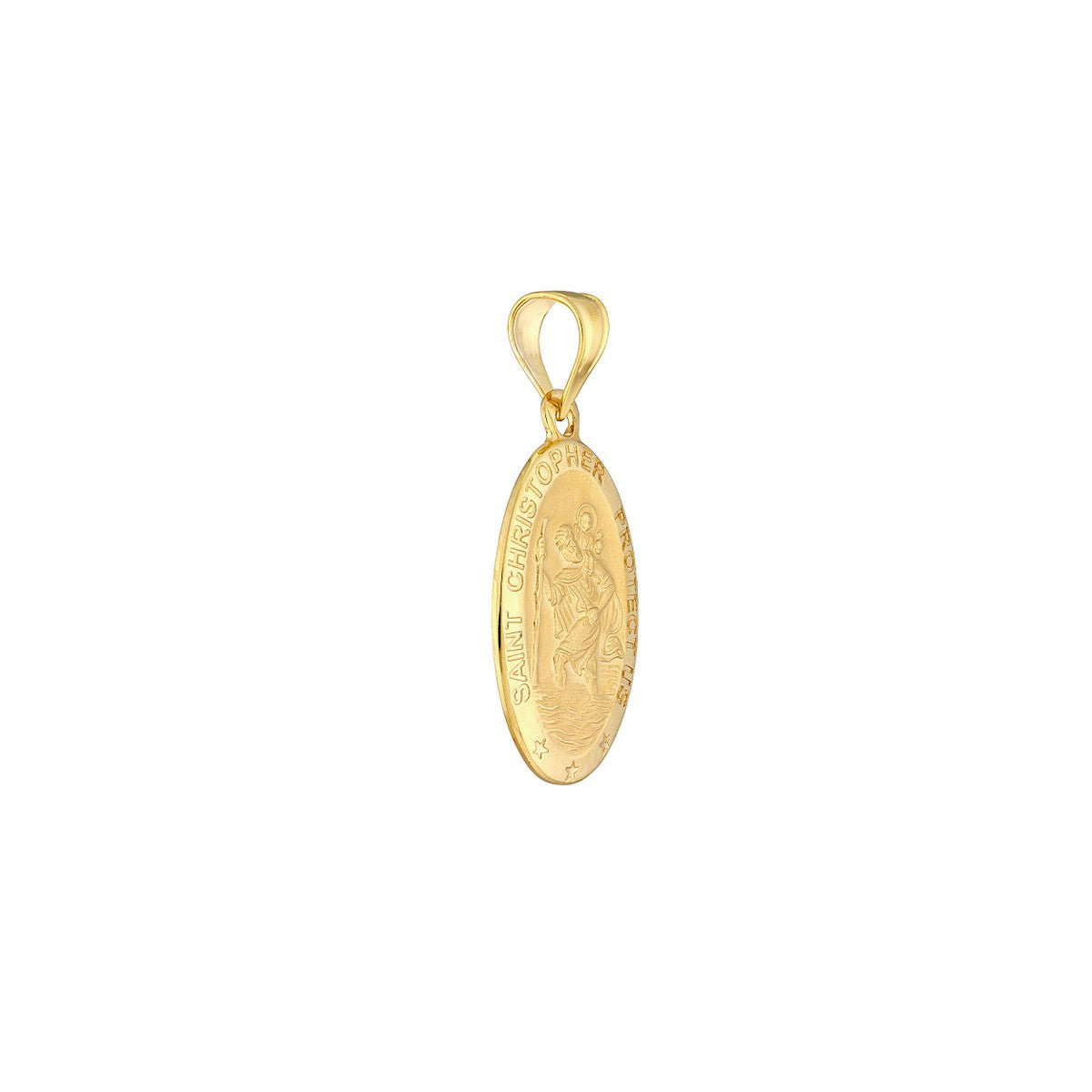 Birmingham Jewelry - 14K Yellow Gold St. Christopher Medal - Birmingham Jewelry