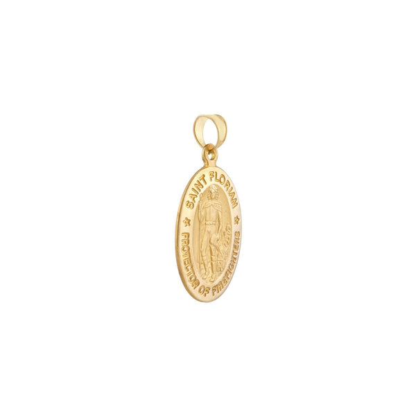 Birmingham Jewelry - 14K Yellow Gold St. Florian Medal - Birmingham Jewelry