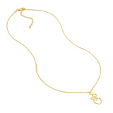 Birmingham Jewelry - 14K Yellow Gold Stacked Hearts Adjustable Necklace - Birmingham Jewelry