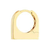 Birmingham Jewelry - 14K Yellow Gold Thick Bar Earrings - Birmingham Jewelry
