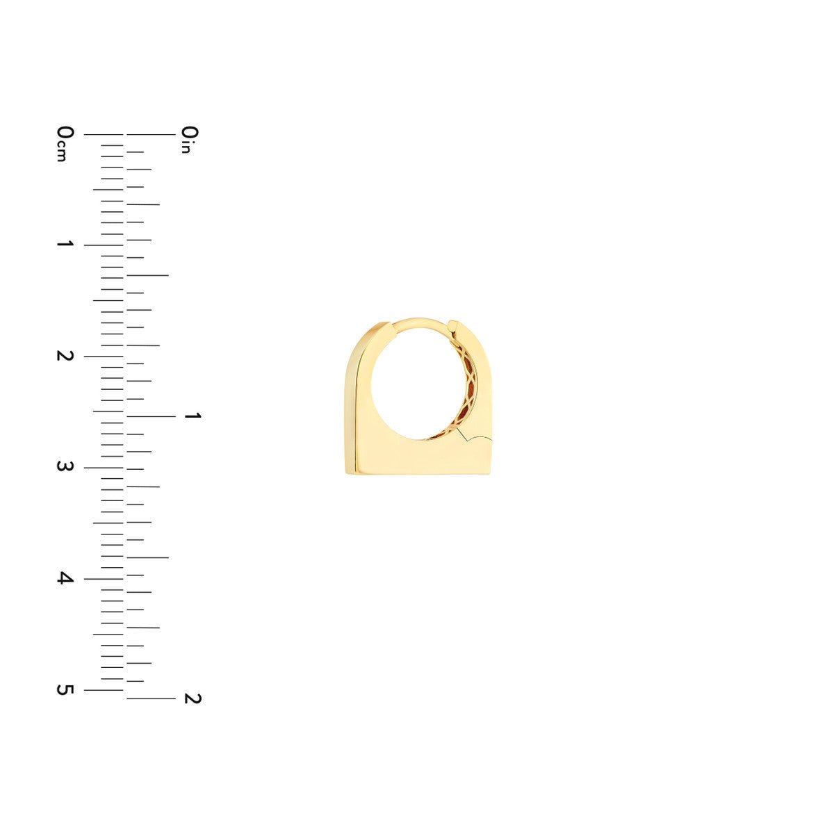 Birmingham Jewelry - 14K Yellow Gold Thick Bar Earrings - Birmingham Jewelry