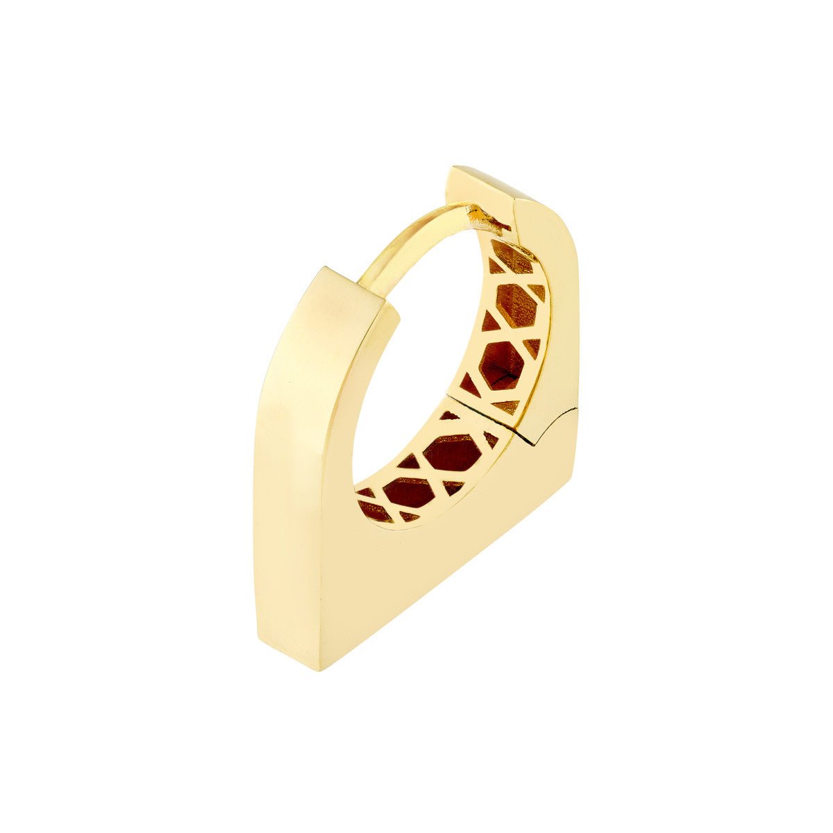 Birmingham Jewelry - 14K Yellow Gold Thick Bar Earrings - Birmingham Jewelry