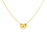 Birmingham Jewelry - 14K Yellow Gold Triple Strand Puffy Heart Necklace - Birmingham Jewelry