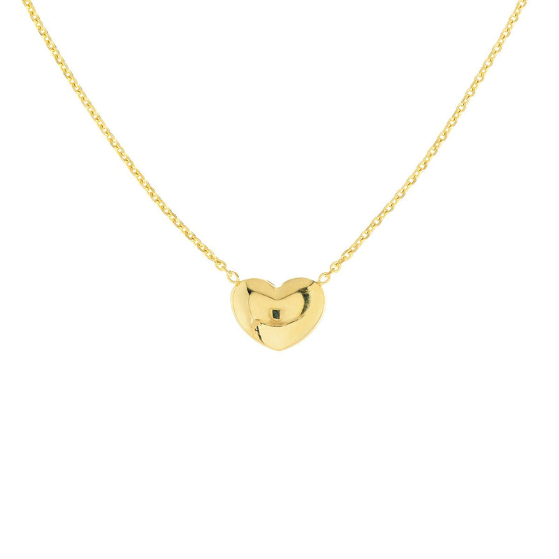 Birmingham Jewelry - 14K Yellow Gold Triple Strand Puffy Heart Necklace - Birmingham Jewelry