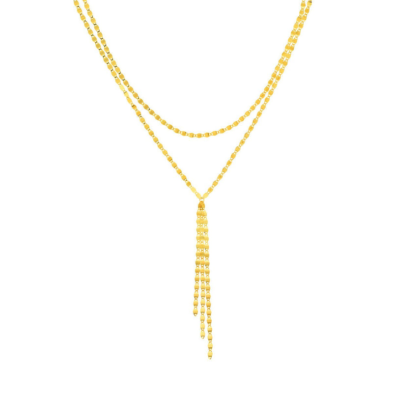 Birmingham Jewelry - 14K Yellow Gold Two-Stranded Valentino Chain Choker Necklace - Birmingham Jewelry