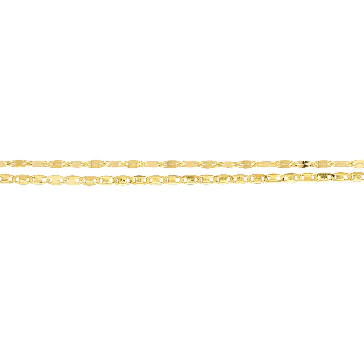 14K Yellow Gold Valentino and Hammered Forzentina Chain Adjustable Bracelet Birmingham Jewelry Bracelet Birmingham Jewelry 