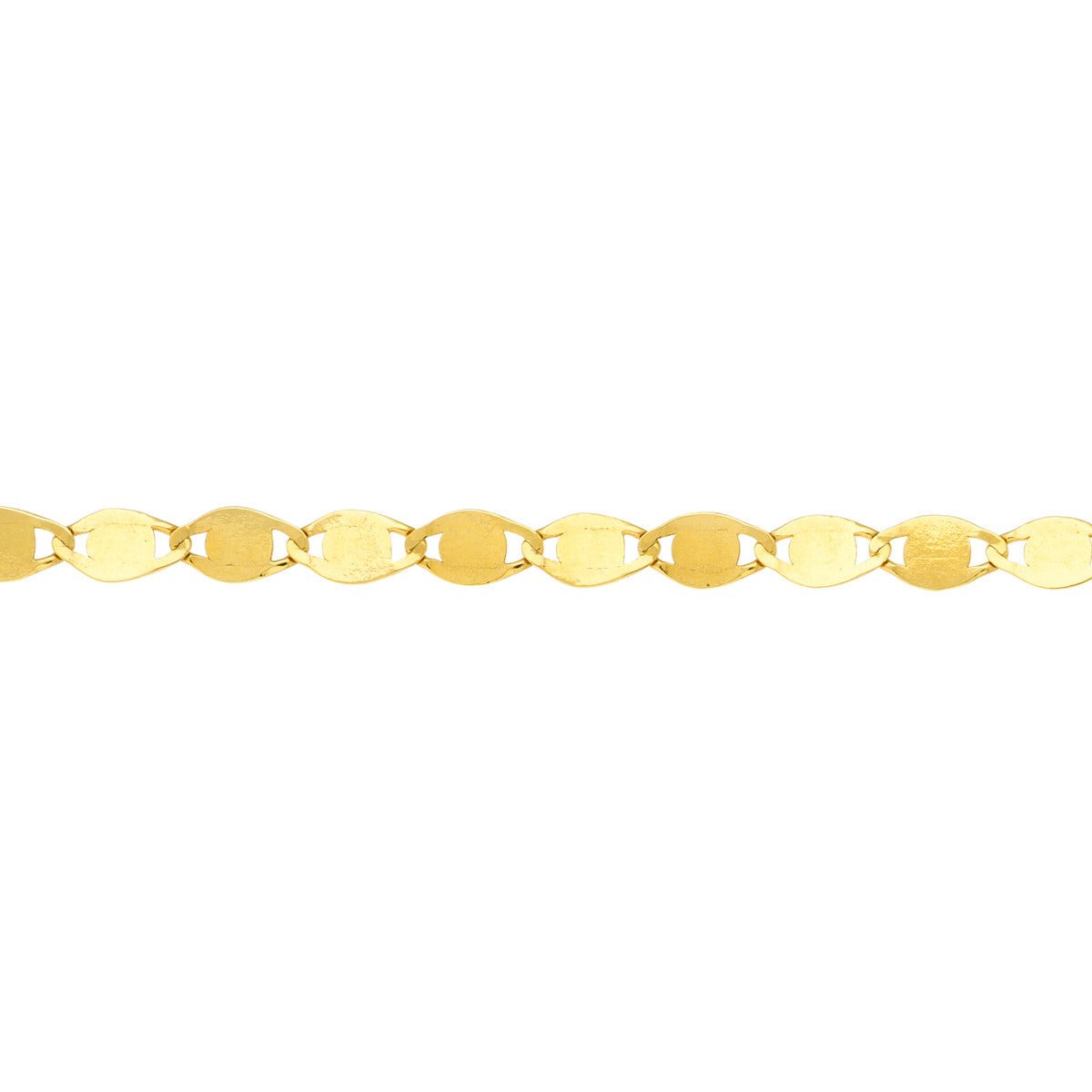 Birmingham Jewelry - 14K Yellow Gold Valentino Chain Adjustable Anklet - Birmingham Jewelry