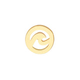 Birmingham Jewelry - 14K Yellow Gold Wave Cutout Micro Studs - Birmingham Jewelry