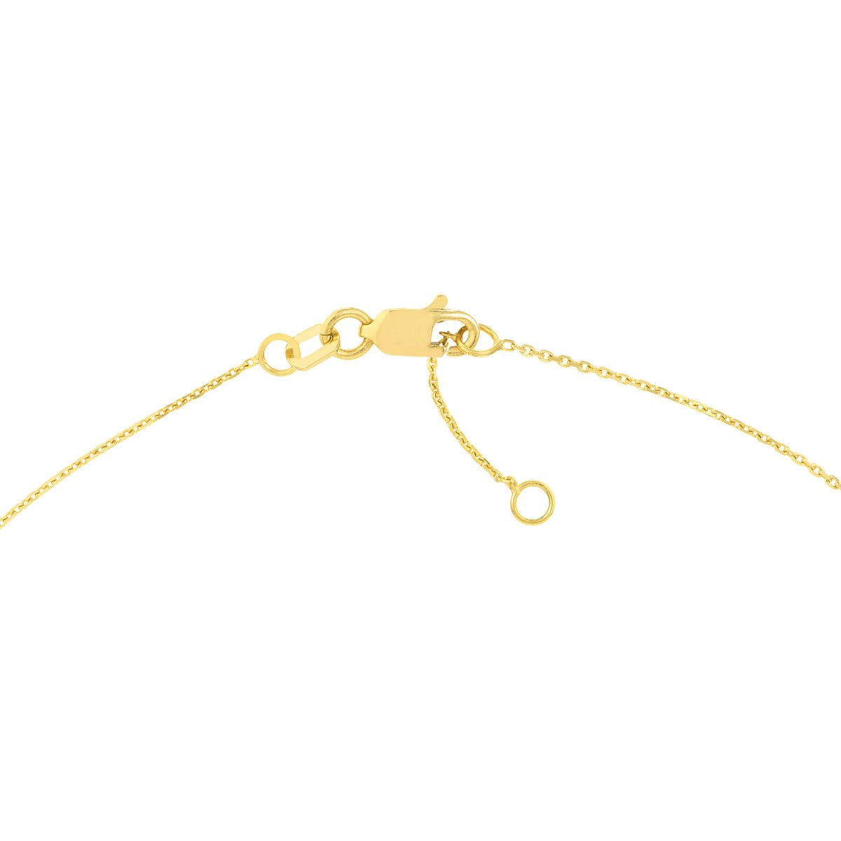 14K Yellow Gold White Enamel Sideways Cross Bracelet Birmingham Jewelry Bracelet Birmingham Jewelry 