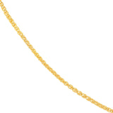 18k Gold 1.05mm Wheat Chain with Lobster Lock Birmingham Jewelry Chain Birmingham Jewelry 