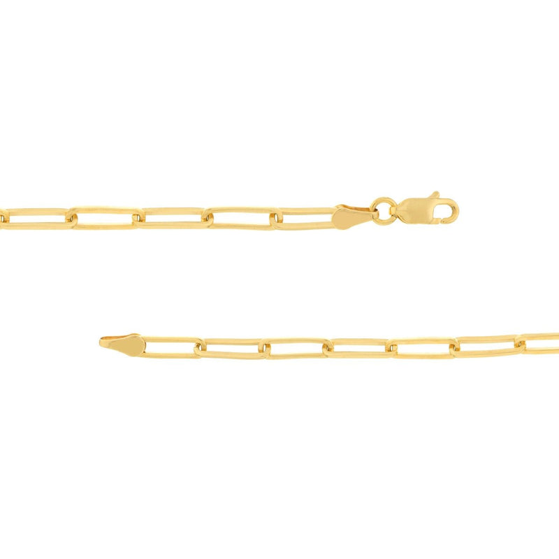 18K Yellow Gold 3.80mm Designer Long Link Chain Birmingham Jewelry Chain Birmingham Jewelry 