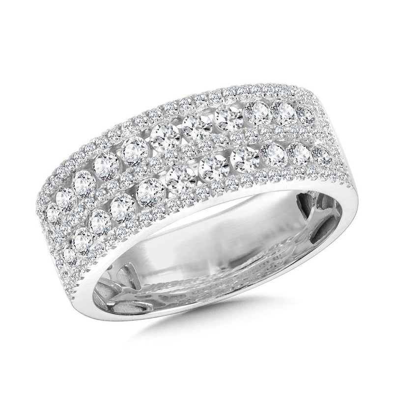 5-ROW PAVE AND CHANNEL-SET DIAMOND ANNIVERSARY BAND Birmingham Jewelry Anniversary Band Birmingham Jewelry 