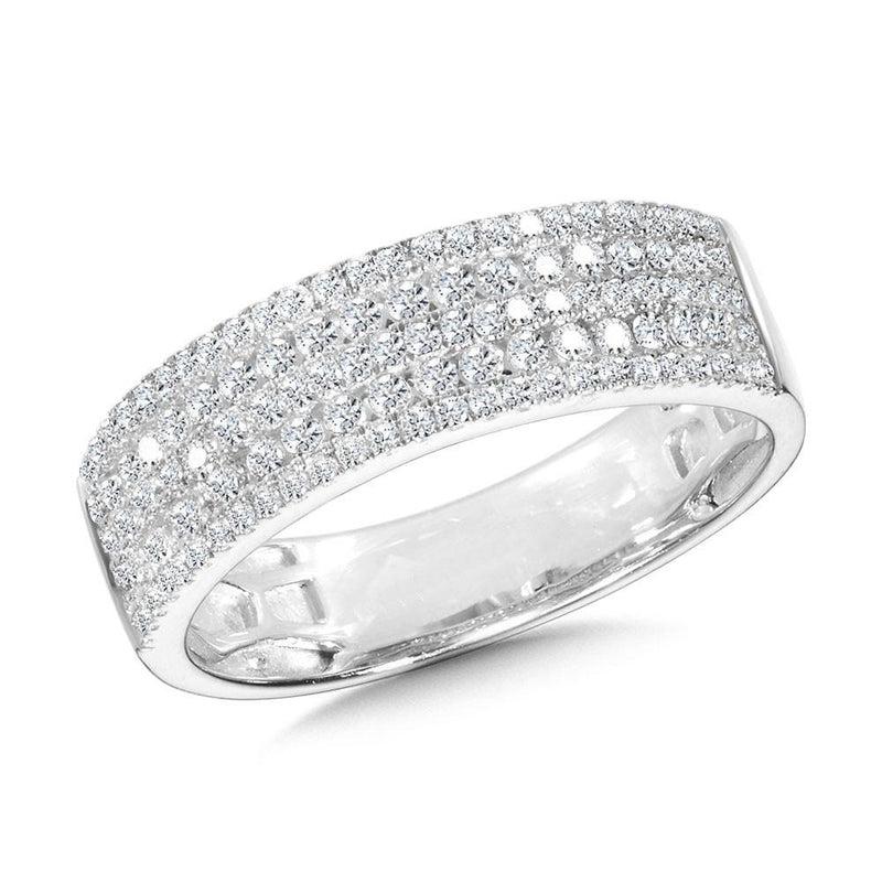5-ROW PAVE AND CHANNEL-SET DIAMOND ANNIVERSARY BAND Birmingham Jewelry Anniversary Band Birmingham Jewelry 