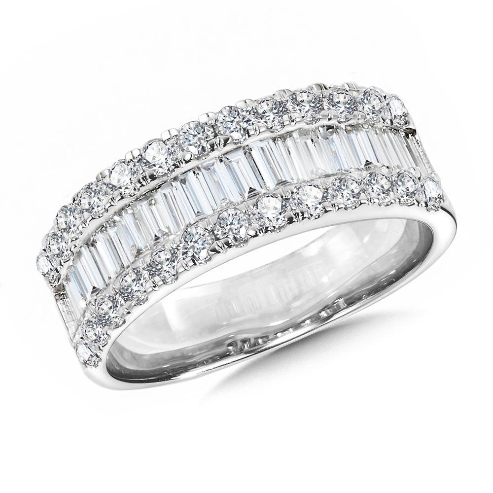 BAGUETTE AND ROUND DIAMOND ANNIVERSARY BAND Birmingham Jewelry Anniversary Band Birmingham Jewelry 