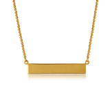 Bar Necklace (Gold Plated) Birmingham Jewelry Silver Necklace Birmingham Jewelry Bar Necklace (Gold Plated) sterling silver trendy jewelry