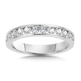 CHANNEL-SET DIAMOND WEDDING BAND 14K White Gold Birmingham Jewelry Wedding Band Birmingham Jewelry 