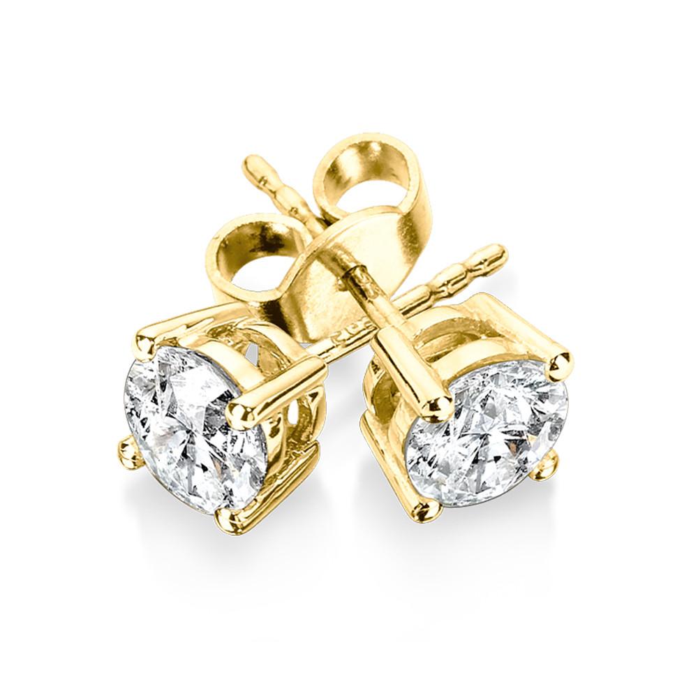 DIAMOND SOLITAIRE STUD EARRINGS Birmingham Jewelry Earrings Birmingham Jewelry 