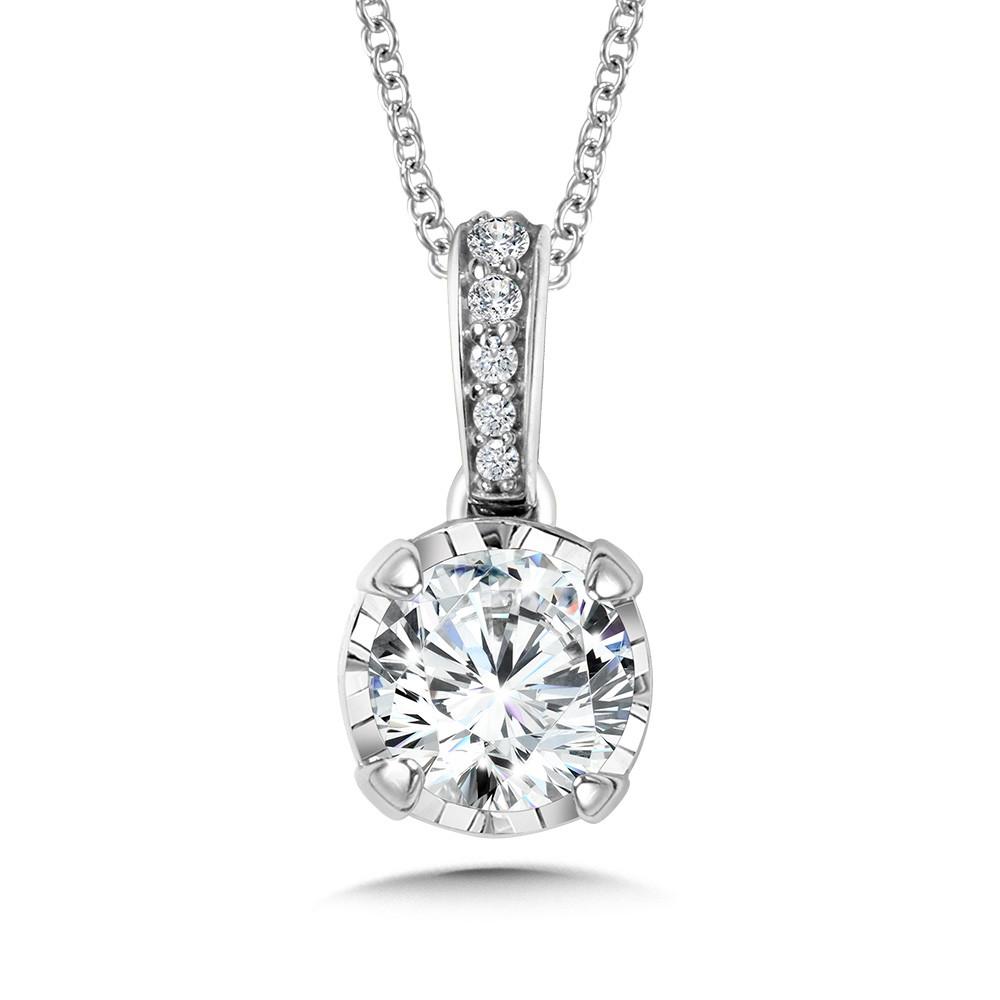 DIAMOND STAR SOLITAIRE PENDANT Birmingham Jewelry Pendant Birmingham Jewelry 