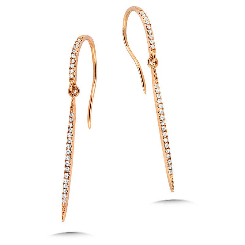 GOLD DANGLING DIAMOND EARRINGS Birmingham Jewelry Earrings Birmingham Jewelry 