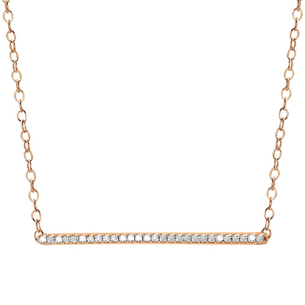 GOLD DIAMOND BAR NECKLACE Birmingham Jewelry Pendant Birmingham Jewelry 