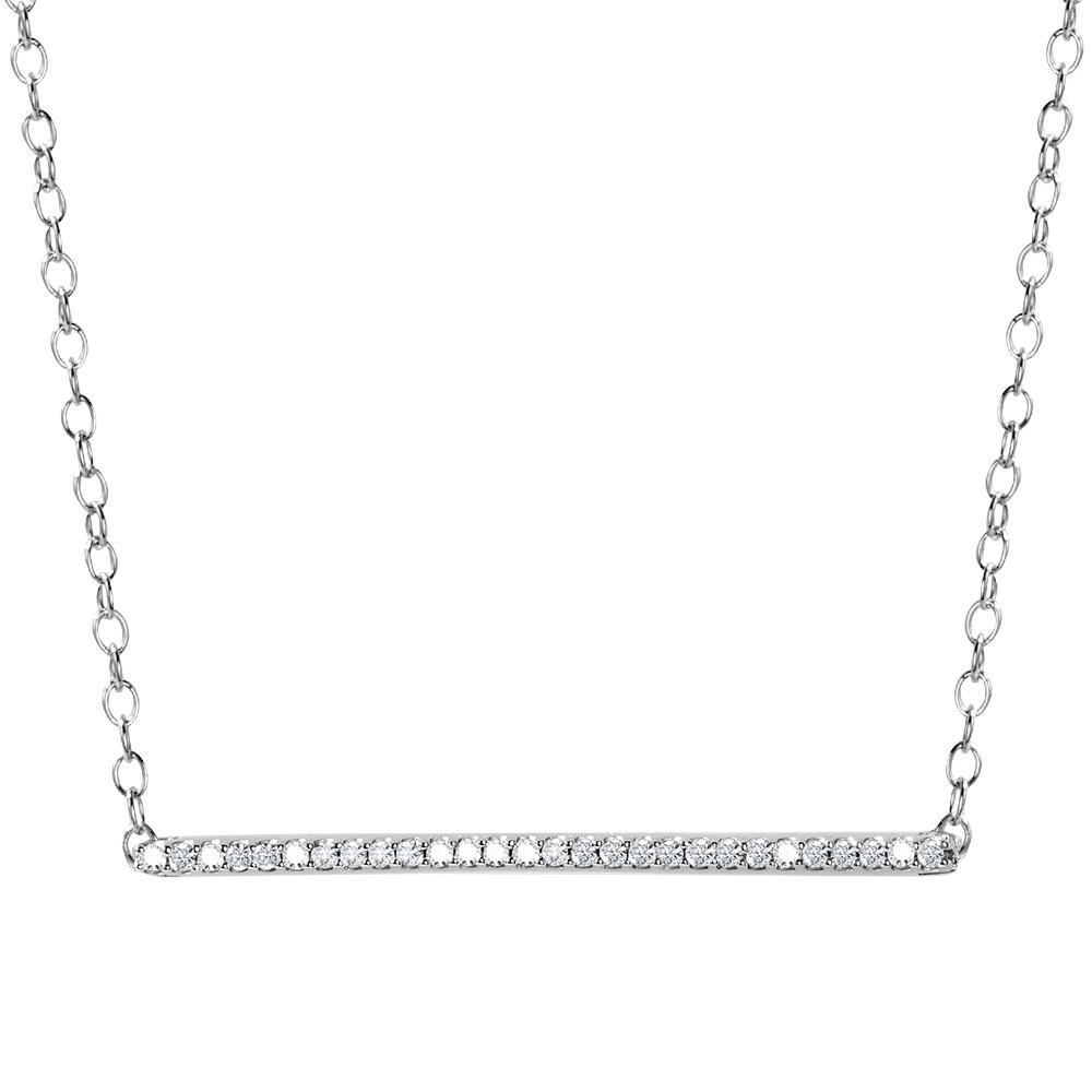 GOLD DIAMOND BAR NECKLACE Birmingham Jewelry Pendant Birmingham Jewelry 