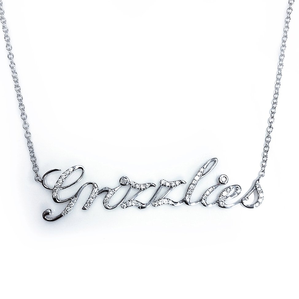 GRIZZLIES Name Plate - N4516A Birmingham Jewelry Necklace Birmingham Jewelry 