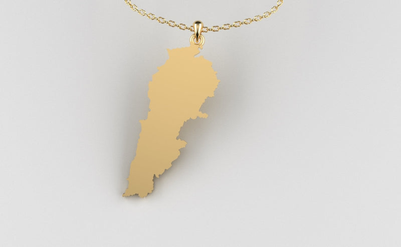Lebanon Map Pendant Birmingham Jewelry Pendant Birmingham Jewelry 