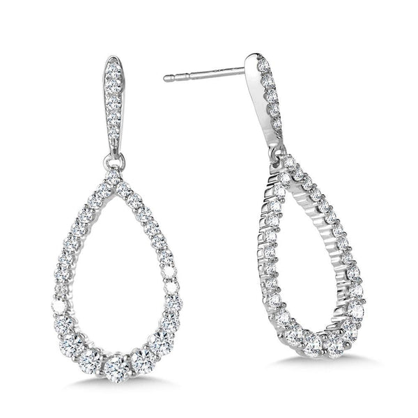 LOVE MOMENTS GRADUATING DIAMOND TEARDROP EARRINGS Birmingham Jewelry Earrings Birmingham Jewelry 