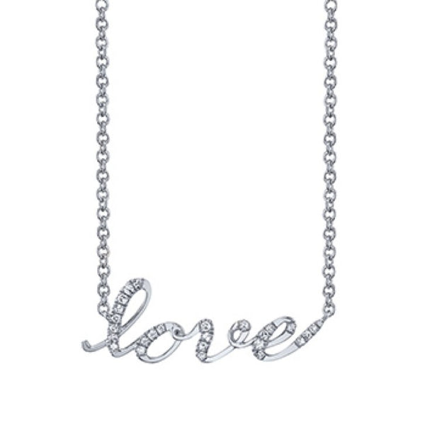 LOVE Name Plate - N4516A Birmingham Jewelry Necklace Birmingham Jewelry 