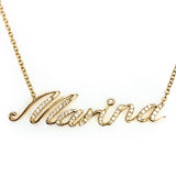 MARINA Name Plate - N4516A Birmingham Jewelry Necklace Birmingham Jewelry 