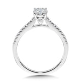 OVAL-SHAPED CLUSTER DIAMOND MIRAGE ENGAGEMENT RING Birmingham Jewelry Engagement Ring Birmingham Jewelry 