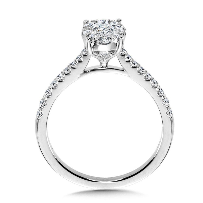 OVAL-SHAPED CLUSTER DIAMOND MIRAGE ENGAGEMENT RING Birmingham Jewelry Engagement Ring Birmingham Jewelry 