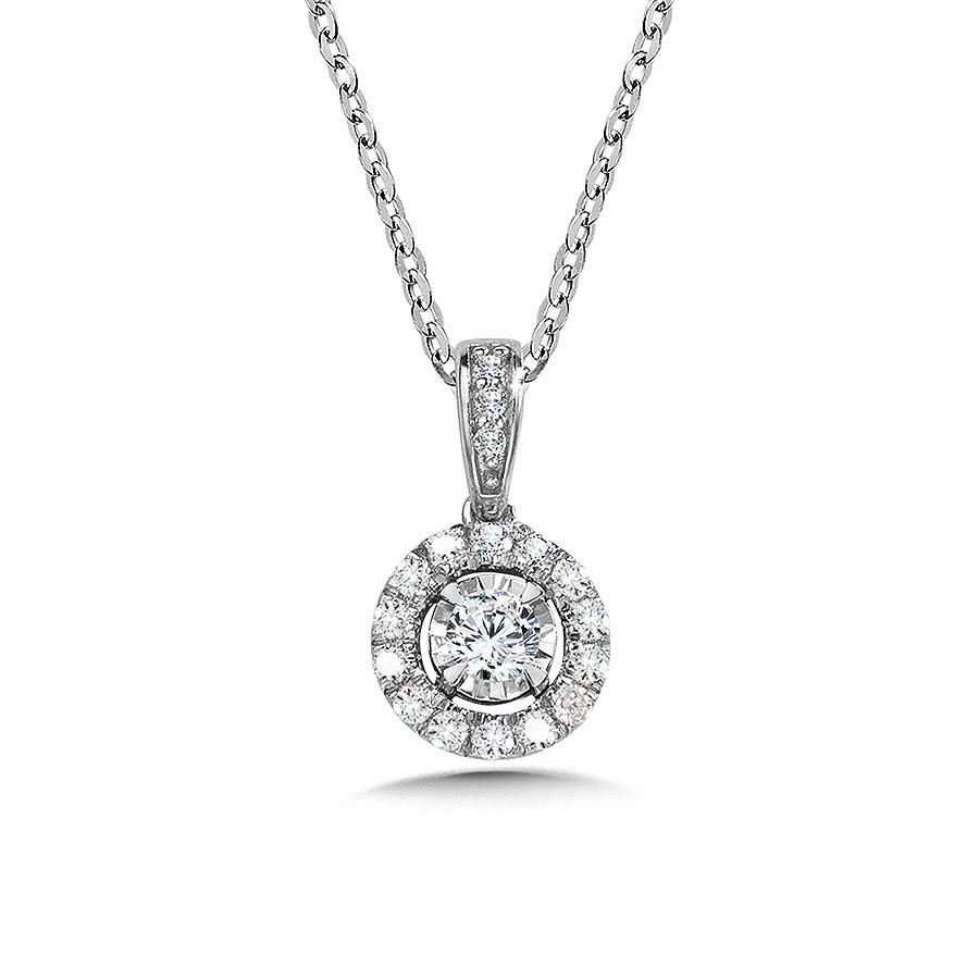 ROUND DIAMOND STAR, HEAVENLY HALO PENDANT Birmingham Jewelry Pendant Birmingham Jewelry 