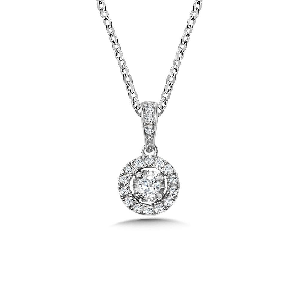 ROUND DIAMOND STAR, HEAVENLY HALO PENDANT Birmingham Jewelry Pendant Birmingham Jewelry 