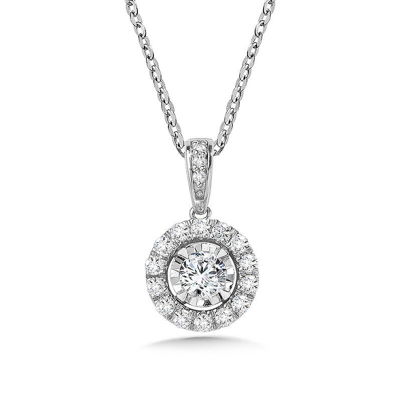ROUND DIAMOND STAR, HEAVENLY HALO PENDANT Birmingham Jewelry Pendant Birmingham Jewelry 