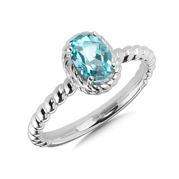 STERLING SILVER AQUAMARINE RING Birmingham Jewelry Ring Birmingham Jewelry 