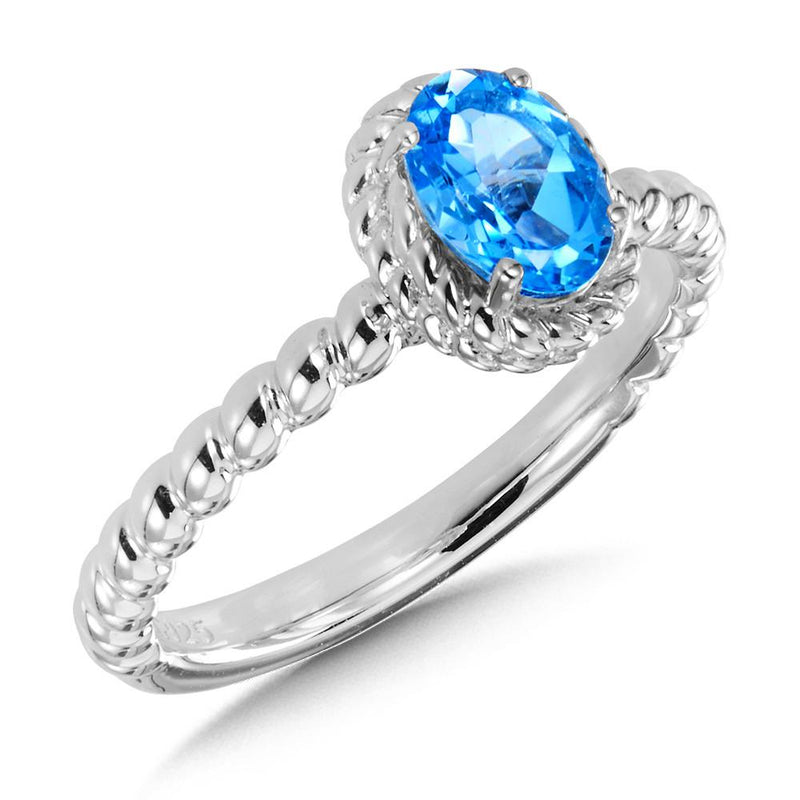 STERLING SILVER BLUE TOPAZ RING Birmingham Jewelry Ring Birmingham Jewelry 