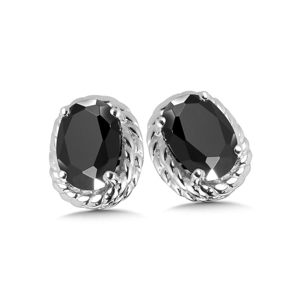 STERLING SILVER ONYX EARRING Birmingham Jewelry Earrings Birmingham Jewelry 
