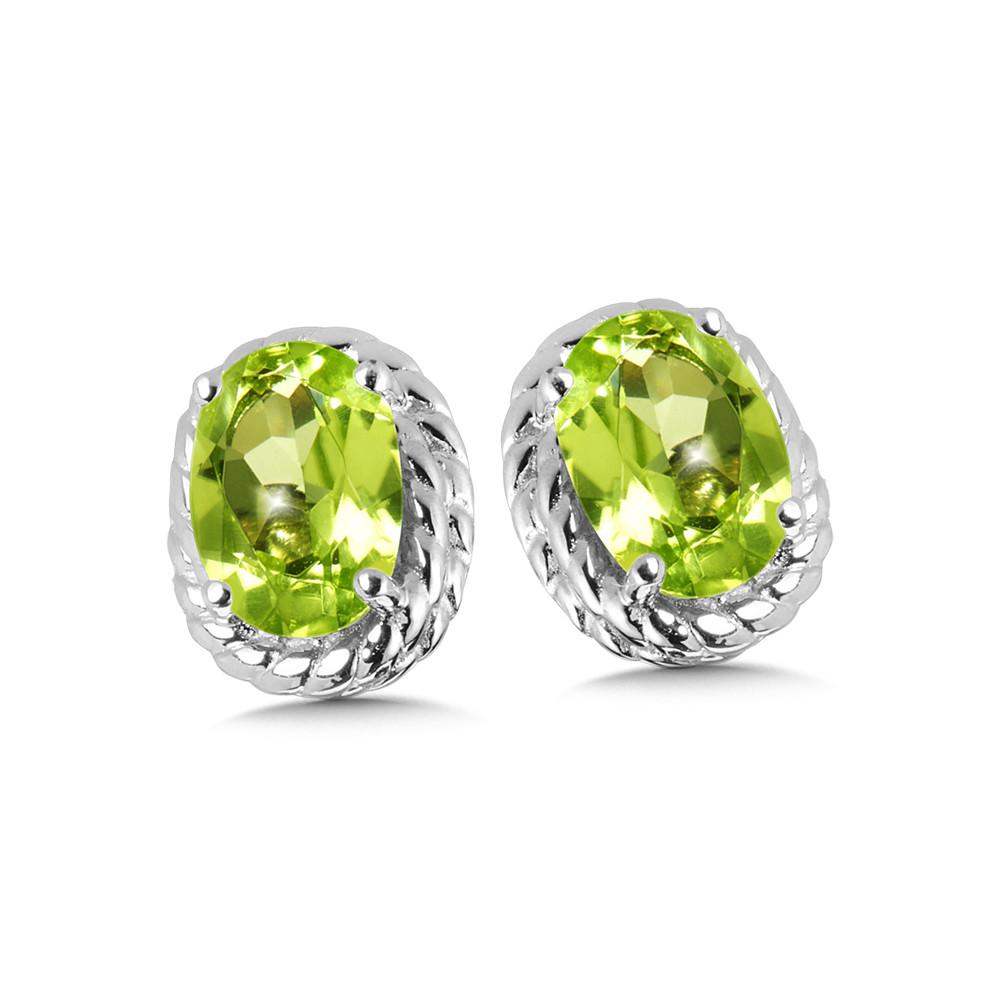 STERLING SILVER PERIDOT EARRING Birmingham Jewelry Earrings Birmingham Jewelry 