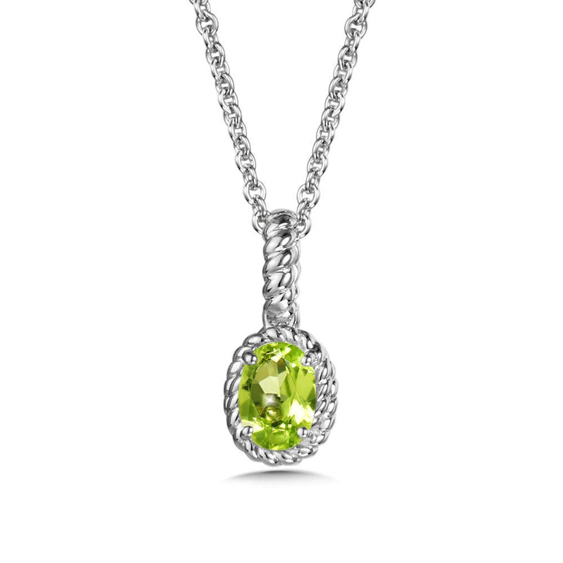 STERLING SILVER PERIDOT PENDANT Birmingham Jewelry Pendant Birmingham Jewelry 