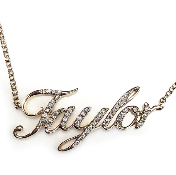 TAYLOR Name Plate - N4516A Birmingham Jewelry Necklace Birmingham Jewelry 